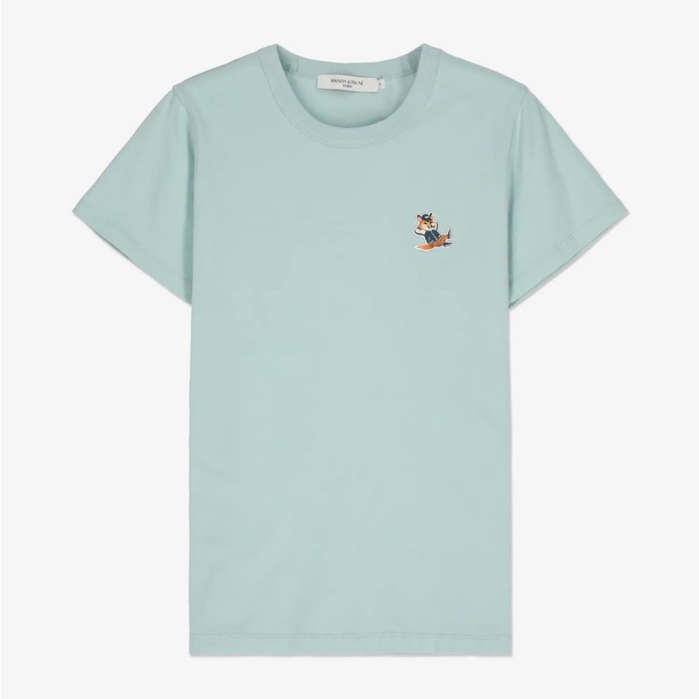 MAISON KITSUNE 100% Cotton Women's Dressed Fox‎ Patch TShirt XS